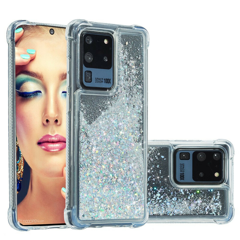 Samsung Galaxy S20 Plus Capa Reforçada com Glitter