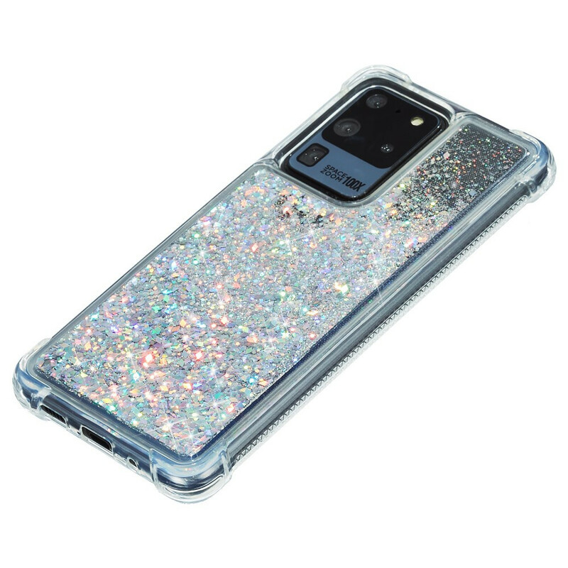 Samsung Galaxy S20 Plus Capa Reforçada com Glitter