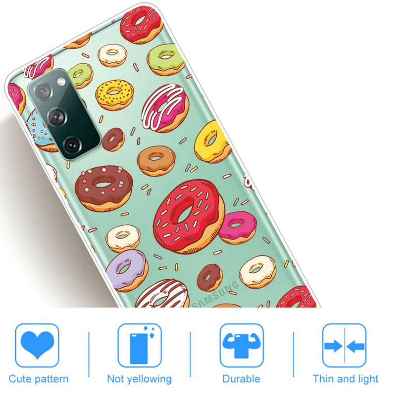 Samsung Galaxy S20 Case FE love Donuts