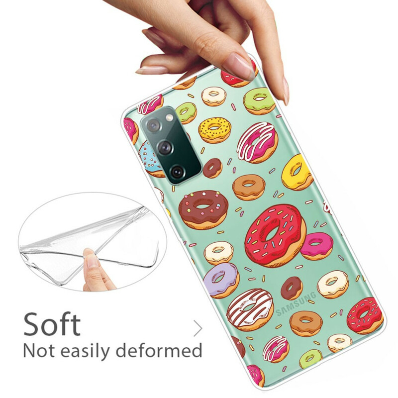 Samsung Galaxy S20 Case FE love Donuts