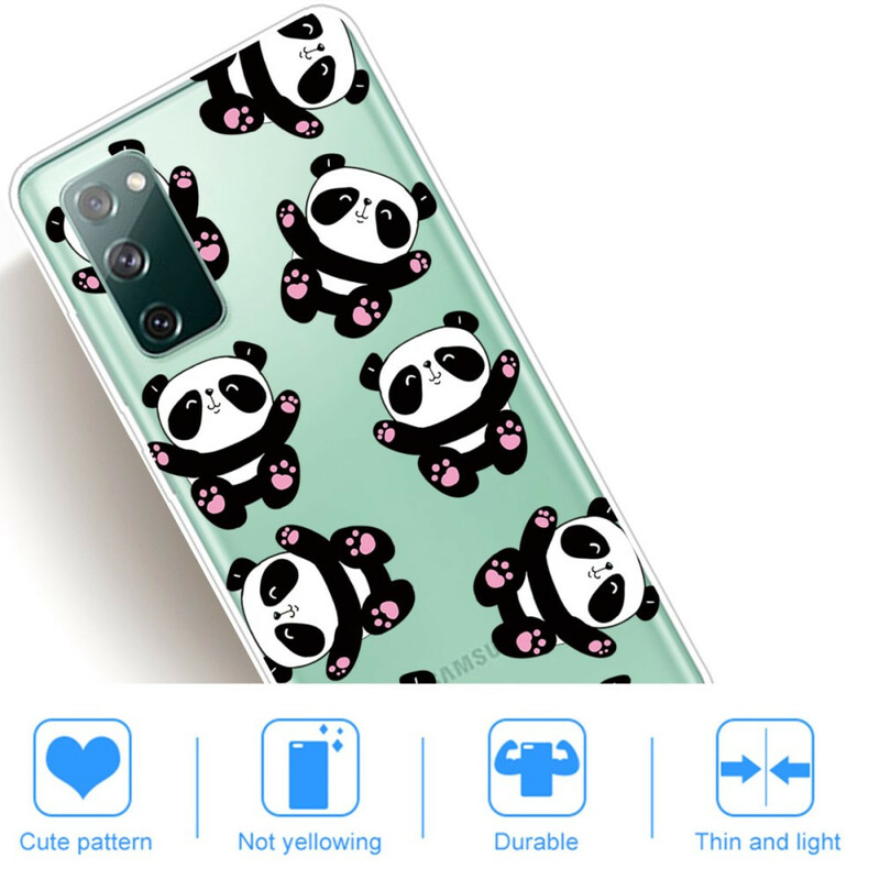 Samsung Galaxy S20 FE Case Top Pandas Divertimento