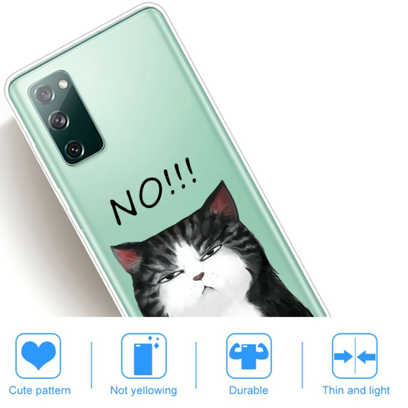 Capa Samsung Galaxy S20 FE O gato que diz não