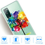 Samsung Galaxy S20 FE Capa para Árvore de Aguarela Transparente