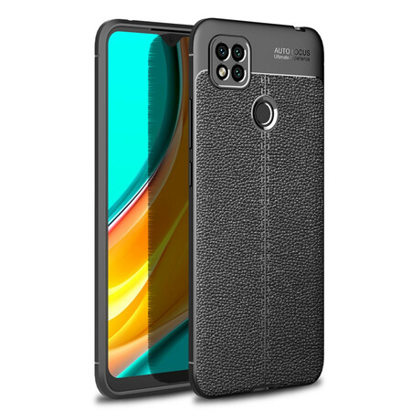 Xiaomi Redmi 9C Capa de Couro Litchi Linha Dupla
