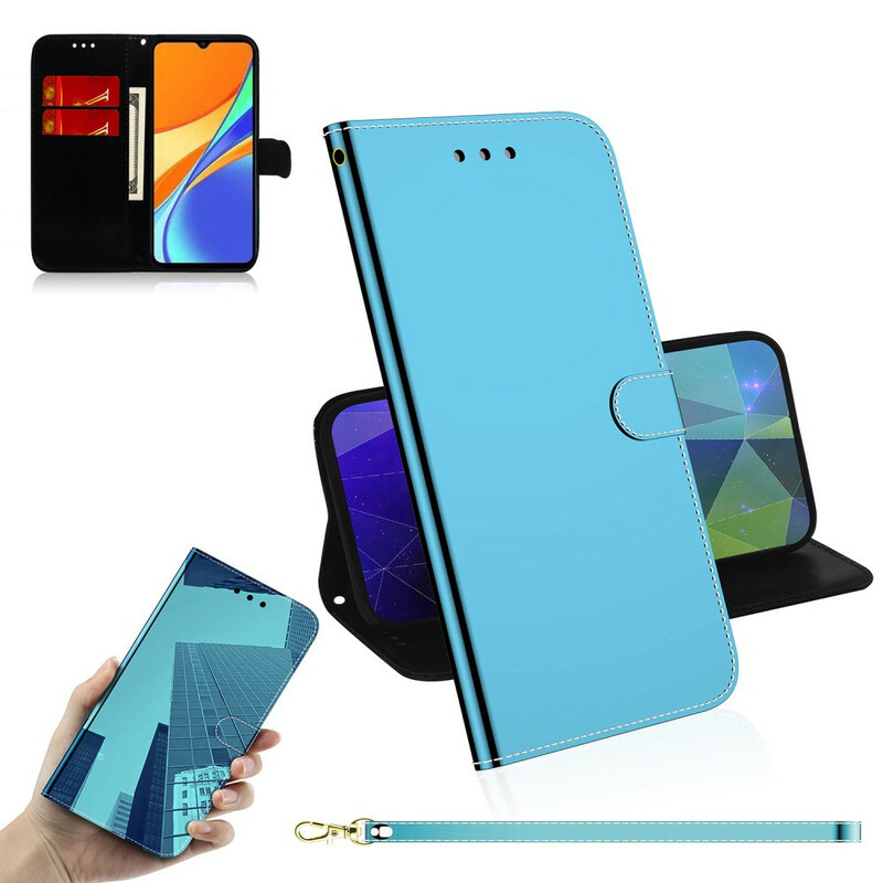 Xiaomi Redmi 9A Capa de Couro Mirror de Couro