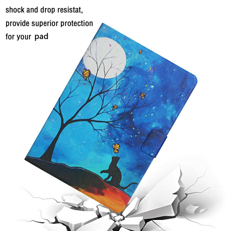Huawei MatePad T 8 Capa para árvores com Lua e Sol