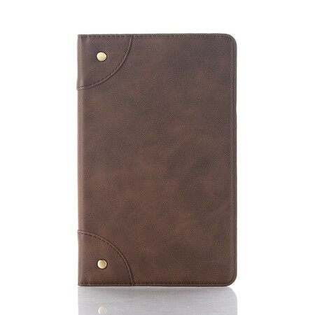 Huawei MatePad T 8 Capa de Couro Rebites Vintage