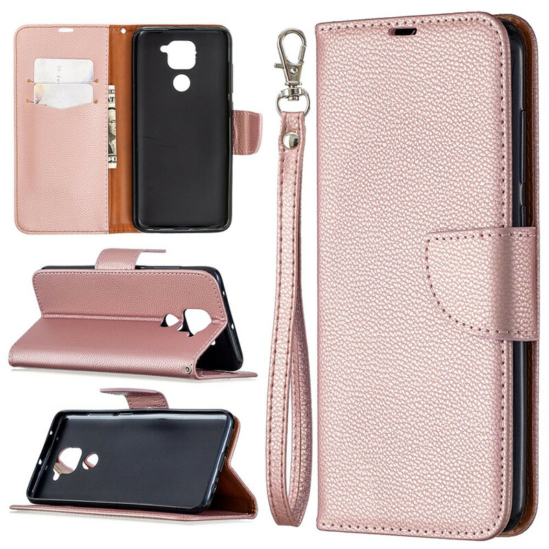 Xiaomi Redmi Note 9 Case Lychee Oblique Flap