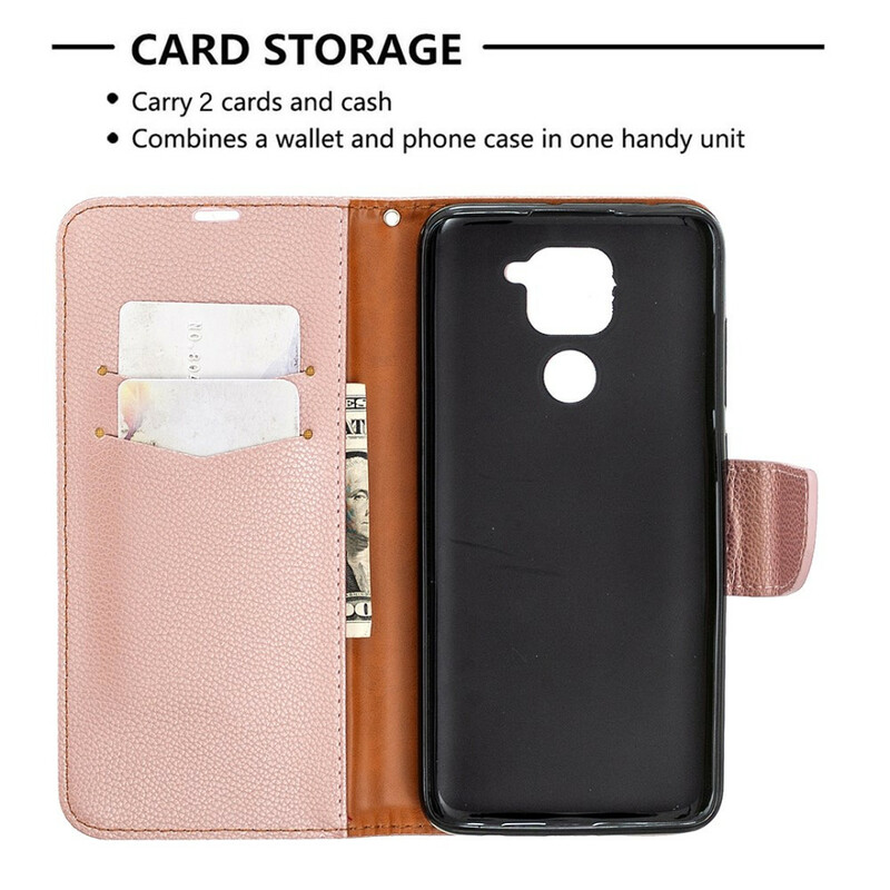 Xiaomi Redmi Note 9 Case Lychee Oblique Flap