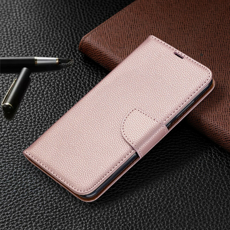 Xiaomi Redmi Note 9 Case Lychee Oblique Flap