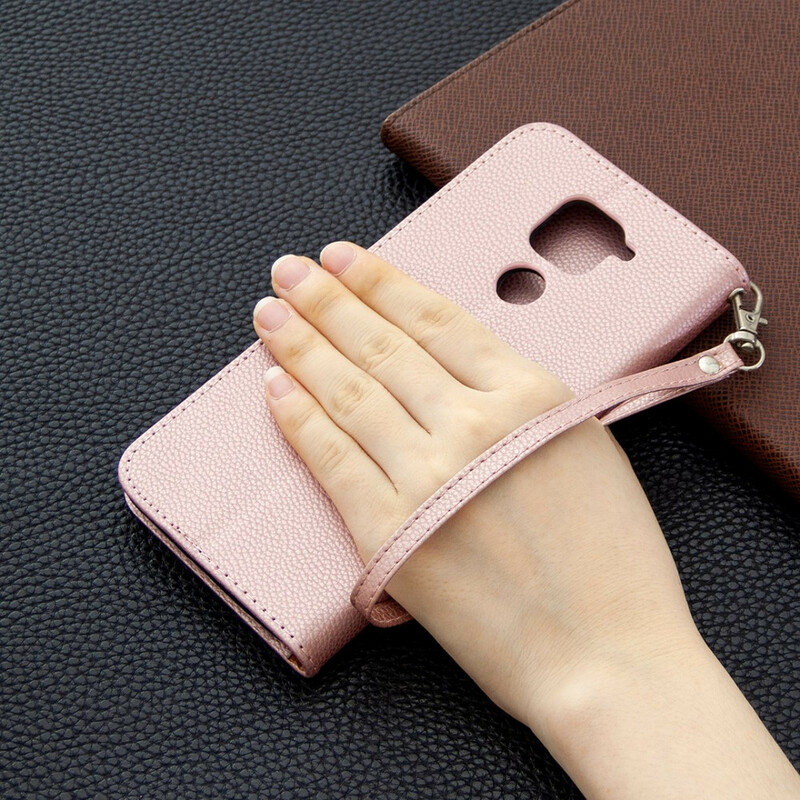 Xiaomi Redmi Note 9 Case Lychee Oblique Flap