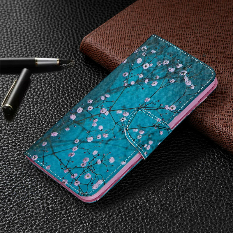 Xiaomi Redmi Note 9 Capa florido para árvore