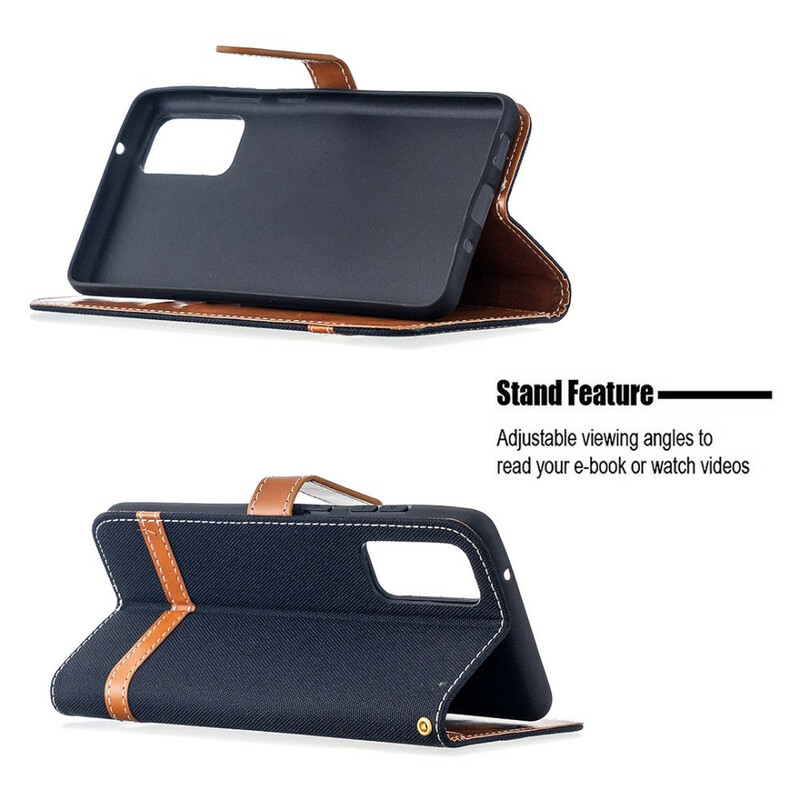 Samsung Galaxy S20 FE Capa de tecido e de couro