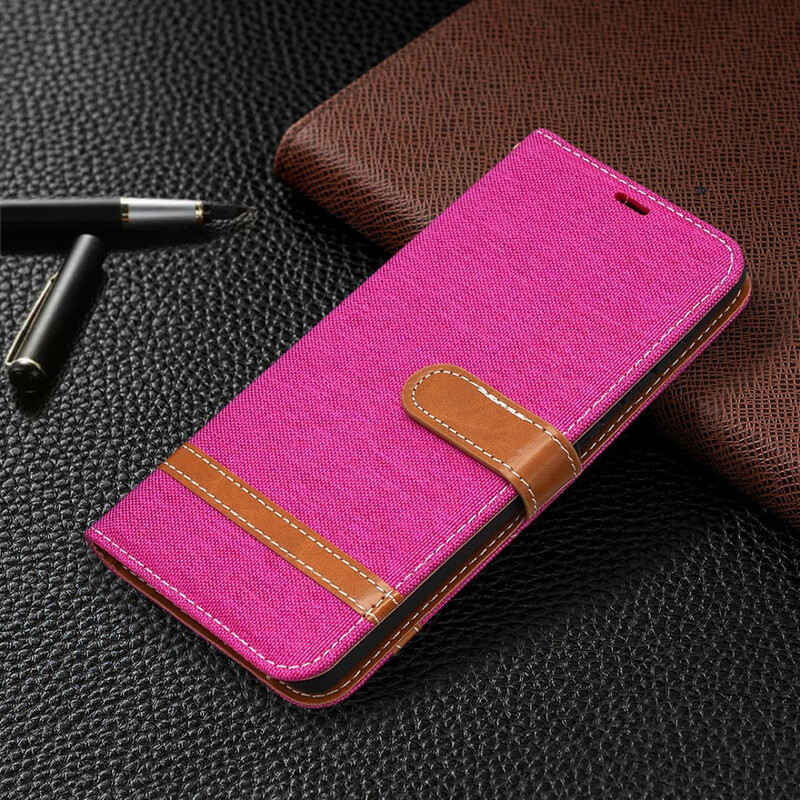 Samsung Galaxy S20 FE Capa de tecido e de couro