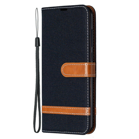 Xiaomi redmi Nota 9 Capa de Tecido e Efeito Couro