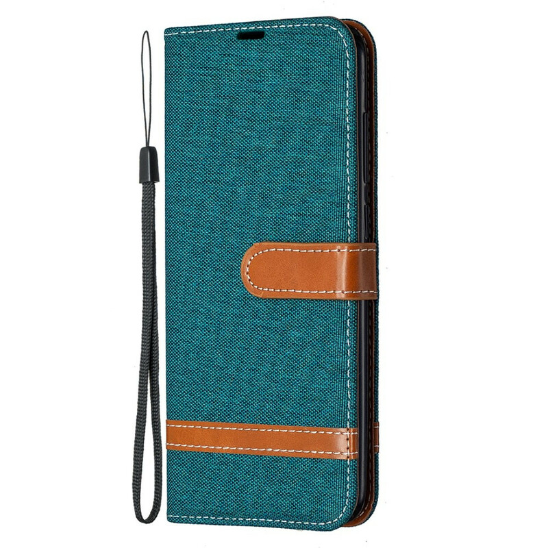 Xiaomi redmi Nota 9 Capa de Tecido e Efeito Couro