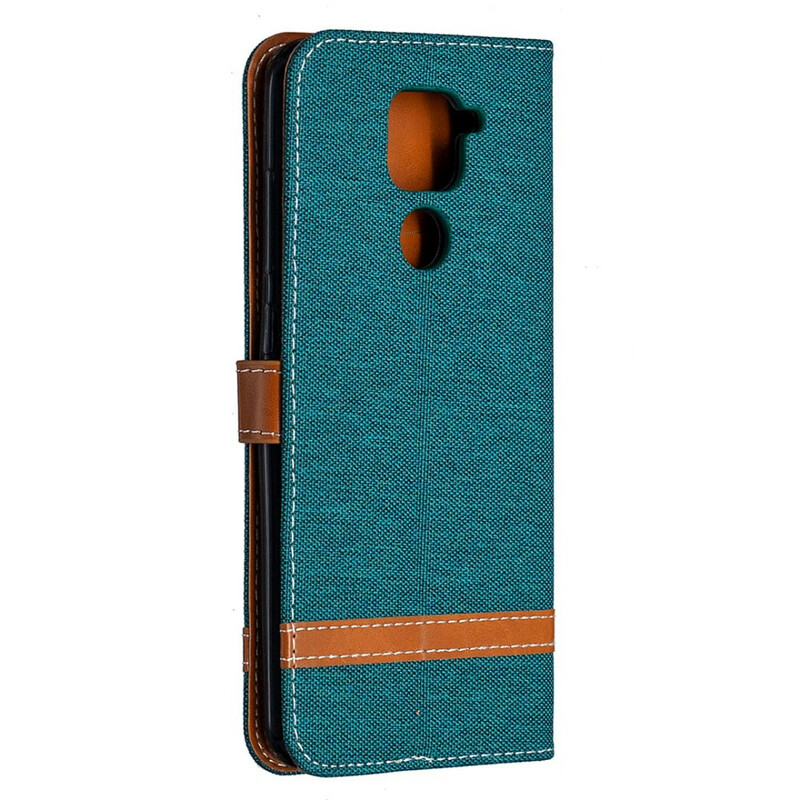 Xiaomi redmi Nota 9 Capa de Tecido e Efeito Couro