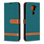 Xiaomi redmi Nota 9 Capa de Tecido e Efeito Couro