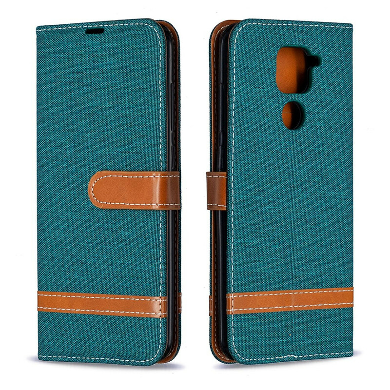 Xiaomi redmi Nota 9 Capa de Tecido e Efeito Couro