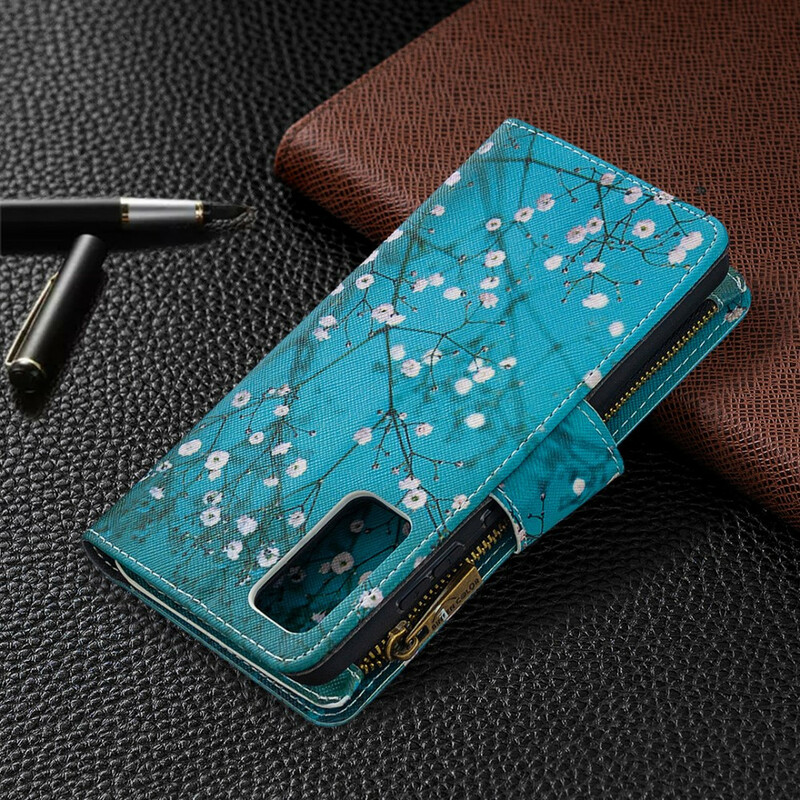 Capa Samsung Galaxy S20 FE com bolso com fecho de correr