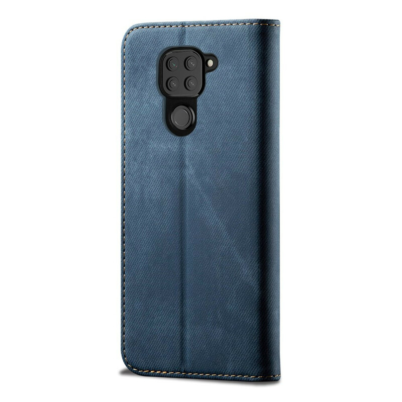 Capa Flip Xiaomi Redmi Note 9 Tecido Jeans