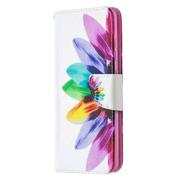 Capa Samsung Galaxy S20 FE Flor de Aquarela