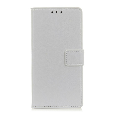 Capa Xiaomi Redmi Note 9 Efeito Couro Costura Litchi
