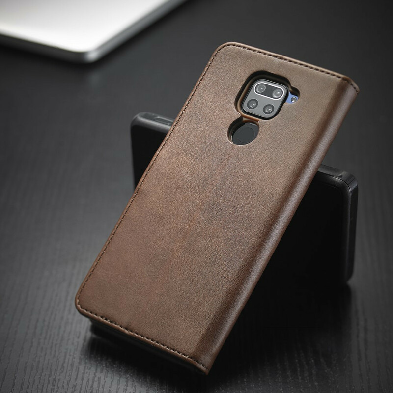 Xiaomi Redmi Note 9 Capa LC.IMEEKE Efeito Couro