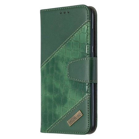 Xiaomi Redmi Note 9 Capa Clássico de Pele de Crocodilo