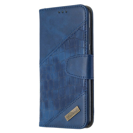 Xiaomi Redmi Note 9 Capa Clássico de Pele de Crocodilo