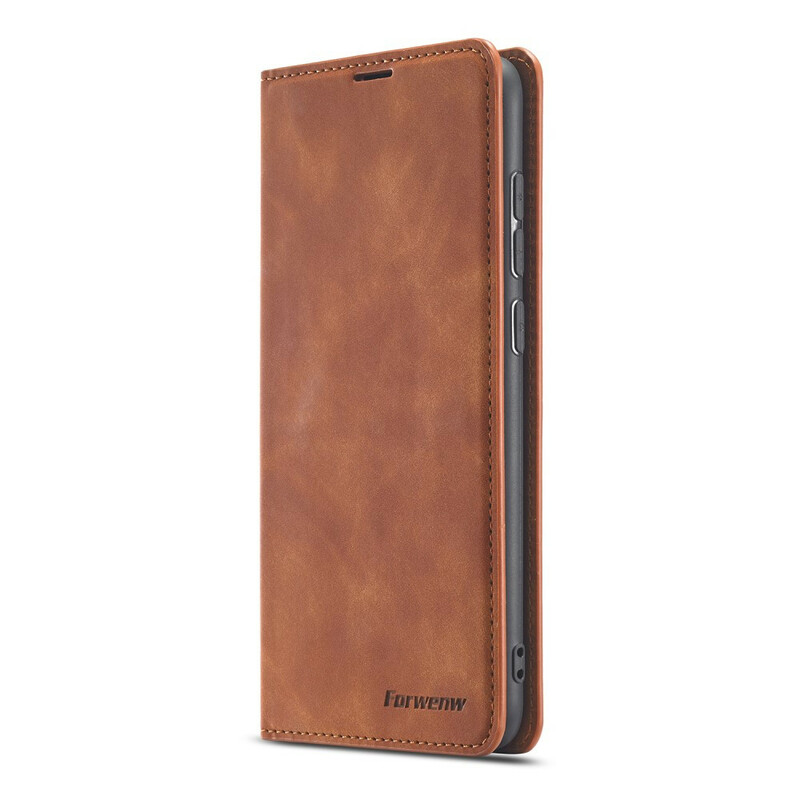 Tampa Flip Cover Xiaomi Redmi Note 9 Efeito Couro PARA A VERDADE Tampa Flip Cover Xiaomi Redmi Note 9 Efeito Couro PARA A VERDADE