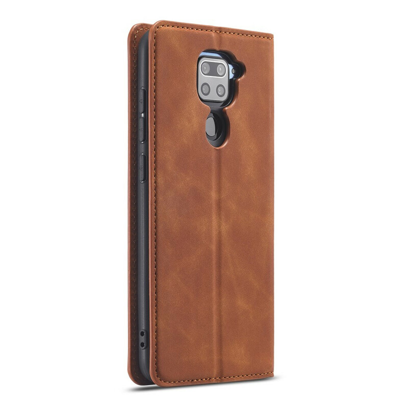 Tampa Flip Cover Xiaomi Redmi Note 9 Efeito Couro PARA A VERDADE Tampa Flip Cover Xiaomi Redmi Note 9 Efeito Couro PARA A VERDADE