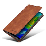 Tampa Flip Cover Xiaomi Redmi Note 9 Efeito Couro PARA A VERDADE Tampa Flip Cover Xiaomi Redmi Note 9 Efeito Couro PARA A VERDADE
