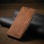 Tampa Flip Cover Xiaomi Redmi Note 9 Efeito Couro PARA A VERDADE Tampa Flip Cover Xiaomi Redmi Note 9 Efeito Couro PARA A VERDADE