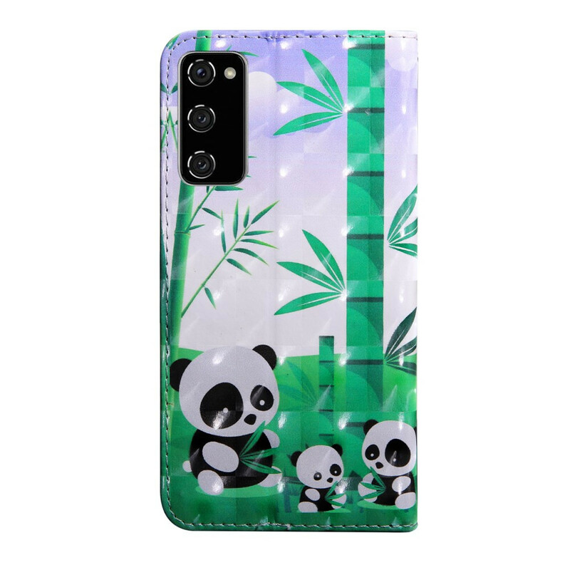 Samsung Galaxy S20 FE Case Família Pandas