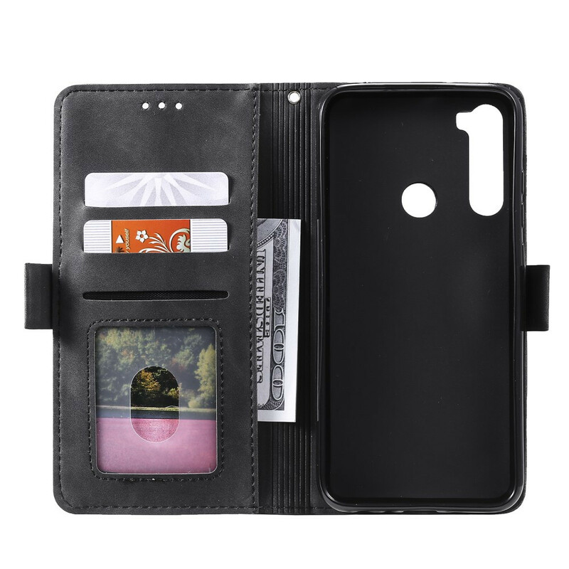 Xaiomi Redmi Note 8T Capa de dois tons de Couro Reforçado Contornos Reforçados