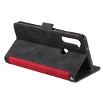 Xaiomi Redmi Note 8T Capa de dois tons de Couro Reforçado Contornos Reforçados