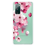Capa Samsung Galaxy S20 FE Flores Pequenas Rosa