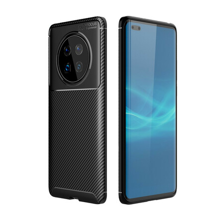 Huawei Mate 40 Pro Case Textura Flexível de Fibra de Carbono