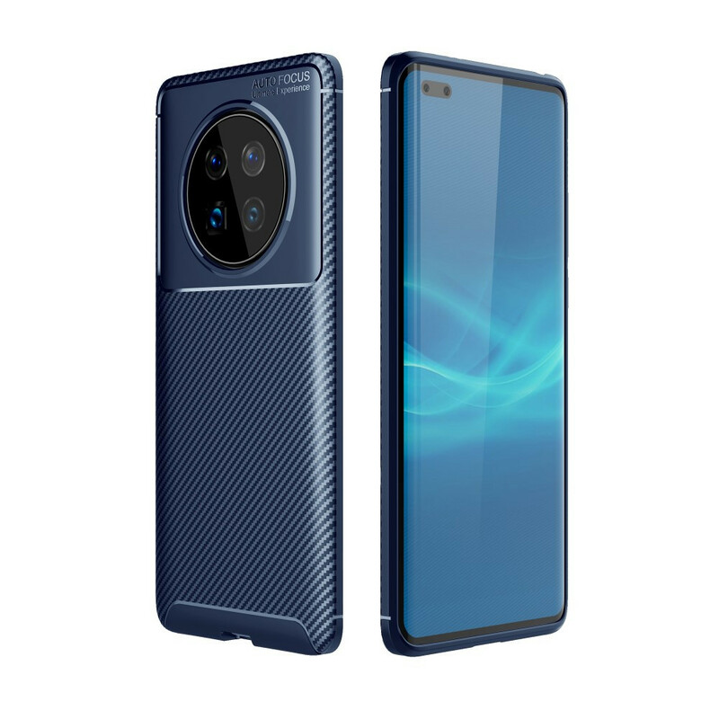 Huawei Mate 40 Pro Case Textura Flexível de Fibra de Carbono