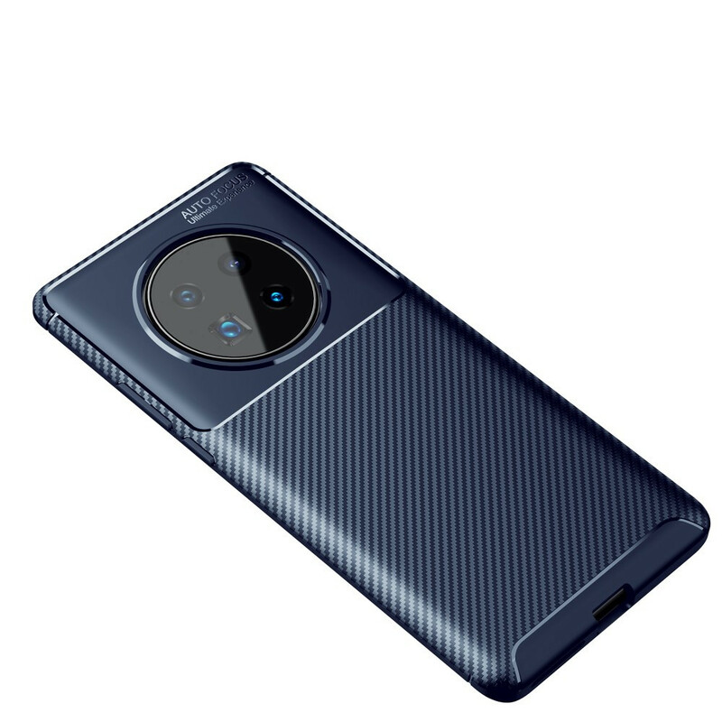 Huawei Mate 40 Pro Case Textura Flexível de Fibra de Carbono
