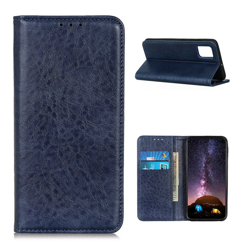 Tampa Flip Cover OnePlus 8T Elegância de Couro Dividida