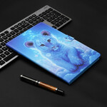Samsung Galaxy Tab A 8.0 (2019) Capa de Tigre de Neve