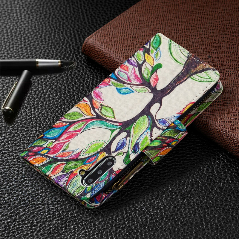 Samsung Galaxy Note 10 Zipper Pocket Tree