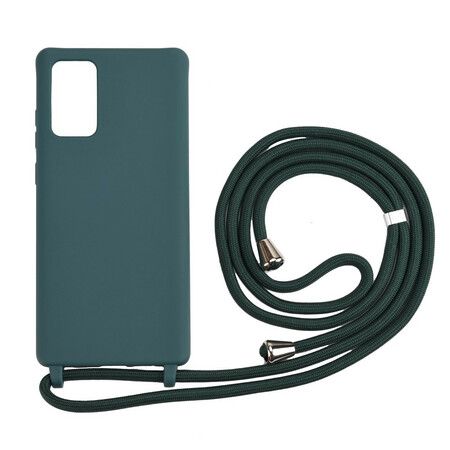 Samsung Galaxy Note 20 Capa de Silicone e Cordão de Silicone