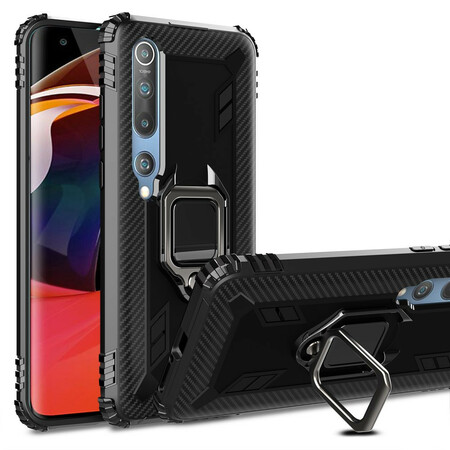 Xiaomi Mi 10 / 10 Pro Ring e Capa de Fibra de Carbono