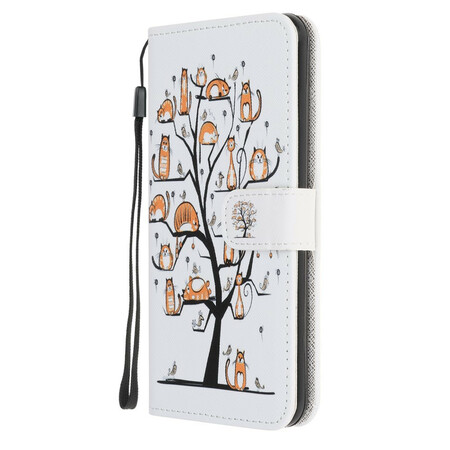 Samsung Galaxy A51 Funky Cats Strap Case