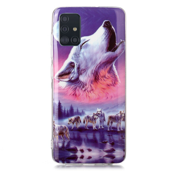 Samsung Galaxy A51 Wolf Series Case Fluorescente