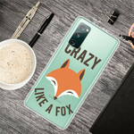 Capa Samsung Galaxy S20 FE Fox / Louco como uma raposa
