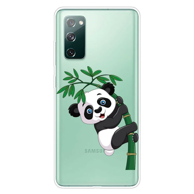 Samsung Galaxy S20 FE Capa transparente Panda em Bambu
